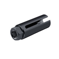 Clé à douille pour capteur d'oxygène, embout carré 1/2 pouce, ouverture 8 mm, outil universel de démontage de capteur O2, idéal pour la réparation automobile dans les espaces étroits