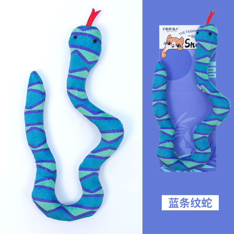 Blue striped snake