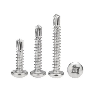 Din7981 acier au carbone zingué filetage grossier tête cylindrique vis à béton bois auto-perçage vis taraudeuse - Product Image 5