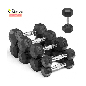 Chất lượng cao tùy chỉnh thiết bị tập thể dục thoải mái tạ cao su HEX quả tạ để sử dụng nhà bán buôn thiết kế thời trang - Product Image 1