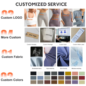 Set Yoga Personalizzato a Rapida Asciugatura per Donne, 2 Pezzi: Top a Maniche Corte e Leggings da Yoga, <span class=keywords><strong>Completo</strong></span> Sportivo per Corsa e Allenamento - Product Image 6