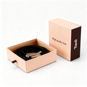 Boîte d'emballage en papier cartonné de luxe pour ceinture <span class=keywords><strong>homme</strong></span> avec impression numérique de logo personnalisé, boîte cadeau pour portefeuille <span class=keywords><strong>homme</strong></span> - Product Image 3