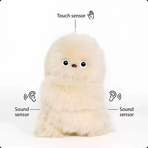 Adorable poupée hibou IA, jouet en peluche robot, animal électronique, rembourré de coton PP - Product Image 5