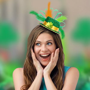 2026年爱尔兰圣帕特里克节四叶草绿色发带是嘉年华活动中的热门装饰品 - Product Image 2