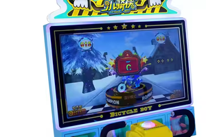 Children's Indoor Coin-Operated <b>Bicycle</b> Simulator Racing Arcade Game Machine Metal & Plastic English 2 Players 1 Year Warranty - Product Image 5