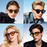 Fabricant de lunettes de soleil de haute qualité propose des lunettes de soleil personnalisées et des lunettes de soleil tendance en acétate avec monture carrée et protection UV400