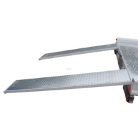 Remorque de transport de voitures en aluminium robuste / Double essieu avec rampes / Pour le transport de véhicules et d'ATV