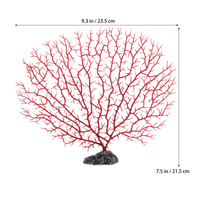 Ornement de corail marin pour aquarium, corail rouge artificiel en plastique, décoration de réservoir de poissons, aménagement paysager de plantes marines sous-marines