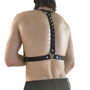 ชุดชั้นในหนัง PU สุดเซ็กซี่แบบกอธิคสำหรับผู้ชายสายรัดหน้าอกเข็มขัดทาสสายรัดชุดคลับแวร์สายรัดสำหรับเกย์แนวพังก์ - Product Image 3