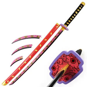 Épée Katana de Cosplay Version Bois Style Japonais Demon Slayer Kokushibo 104CM - Product Image 1