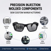 Moules d'injection plastique de précision sur mesure pour boîtiers d'appareils portables VR, tolérance de 0,01 à 0,05 mm, usinés CNC, certifiés ISO9001
