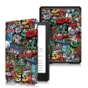 NET-CASE Housse universelle pour tablette en cuir pour Kindle Paperwhite 11th 2021 6.8 pouces Cartoon Tablet Case