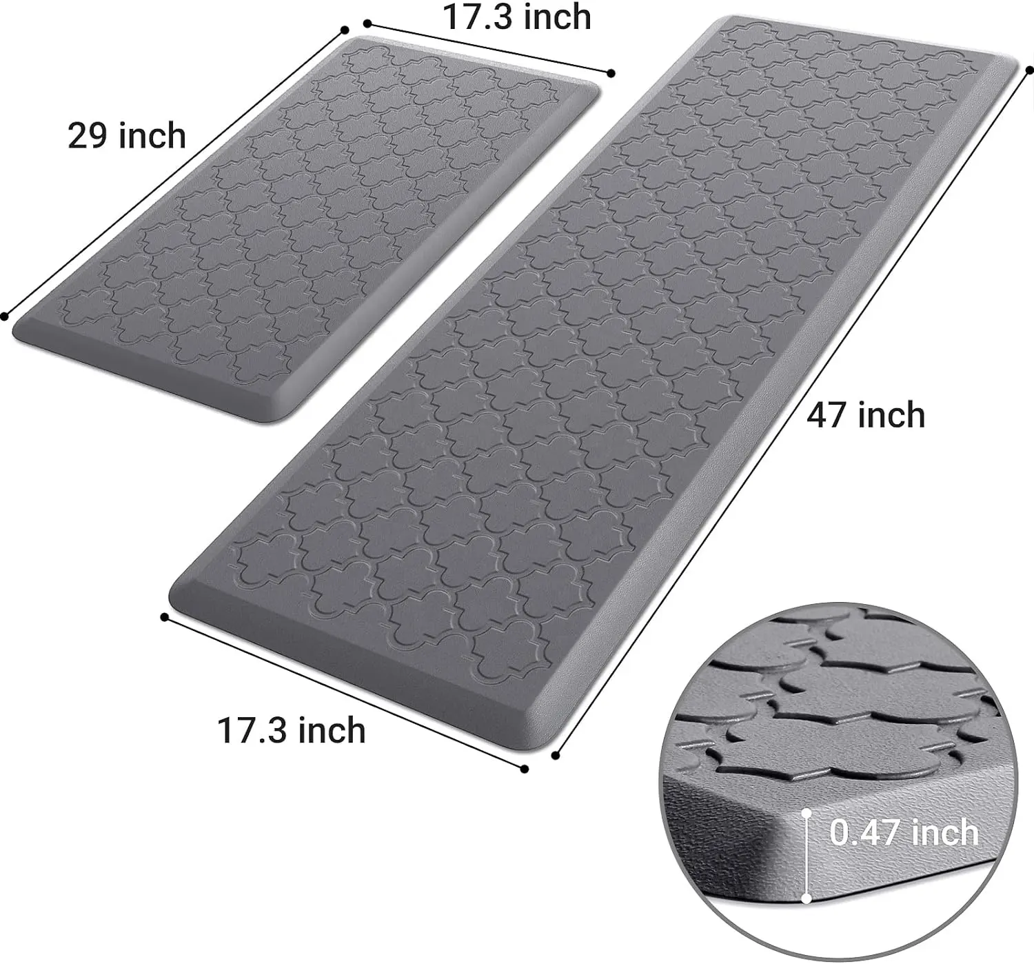 OEM ODM Ergonomic Comfort Foam Rugs Cushioned Anti Fatigue Kitchen Nonslip Waterproof Mat