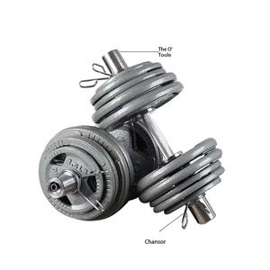 Barra de Mancuernas de 50CM con 2 Anillos para Entrenamiento de Fuerza, Levantamiento de Pesas, Sentadillas, Peso Muerto, Press de Banca, Curl y Press de Pectorales - Product Image 5