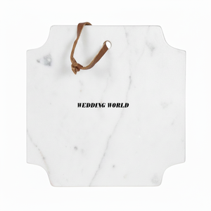 Tabla de cortar de mármol blanco, artículos de cocina, bloque de cortar de encimera, tabla de cortar clásica y elegante al por mayor - Product Image 1