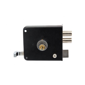 定制防盗安全黄铜锁芯主门黑框锁重型户外锁具，适用于房屋门 - Product Image 2