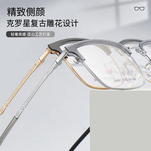 Gafas Unisex de Media Montura Rectangulares 34661 53-16-146 con Lentes de Resina Anti-UV, Origen Danyang - Product Image 3