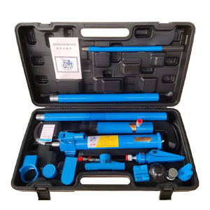 Kit de cric hydraulique 10T pour réparation de carrosserie automobile avec roues, disponible immédiatement pour l'exportation - Product Image 3