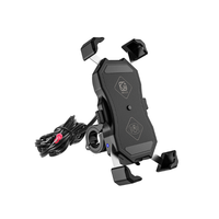 Support de téléphone moto 15W chargeur sans fil USB support de charge rapide vélo Smartphone support