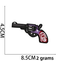 Lot mixte AliExpress : Patchs brodés en tissu polyester – Lame de mort, main fantôme, crâne de dessin animé, horreur, chat, chien