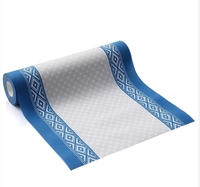Support taille personnalisée imprimé écologique jetable chemin de table airlaid papier nappe couverture de table