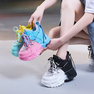 Nouvelles Chaussures Décontractées pour Filles, Style Sportif, à Semelle Épaisse, Respirantes, en Maille, pour Étudiantes, Collection Automne - Product Image 5