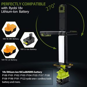 <span class=keywords><strong>RYobi</strong></span> 18V alimenté par batterie 30W projecteur 2400LM LED Clip de travail lumière pour réparation de voiture Camping travail d'urgence électronique grand public - Product Image 2
