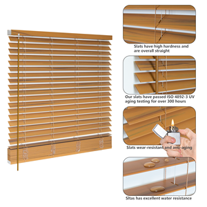 Hot Sale French Rustic Plain Rope Easy Hook Cordless Pleated <b>Blinds</b> - Product Image 6
