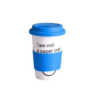 <span class=keywords><strong>Taza</strong></span> de café personalizada con sublimación, vaso de cerámica de doble pared, <span class=keywords><strong>taza</strong></span> de viaje turca <span class=keywords><strong>para</strong></span> llevar, tapa de silicona, reutilizable, ecológica - Product Image 2