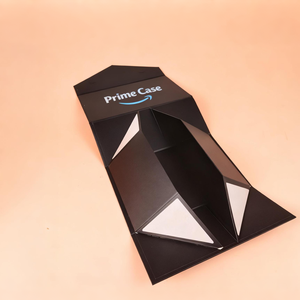 Thời Trang Quần Áo Giày Quà Tặng Bao Bì Hộp Sang Trọng Vàng Logo Các Tông Màu Đỏ Thêm Lớn Gấp Từ Tùy Chỉnh Khởi Động Hộp Với Xử Lý - Product Image 3