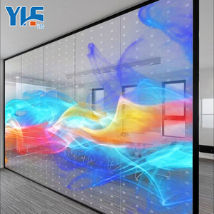 Schermo LED HD per la trasparenza della parete della tenda Led Tv schermo trasparente a LED vetro finestra P10 Full Color Video interno - Product Image 1