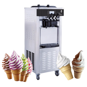 Venta de fábrica, máquina de helados al mejor precio, máquina comercial de helados suaves, 2 + 1 sabores, servicio suave para el hogar, fabricación de conos para niños - Product Image 1