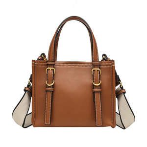 Borsa a <span class=keywords><strong>tracolla</strong></span> quadrata Za Home Cross-Border, nuovo stile marrone-giallo, <span class=keywords><strong>mini</strong></span>, autunnale, per lavoro e tempo libero, versatile, con due cinghie e chiusura magnetica - Product Image 5