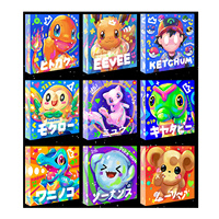 Bloc d'art en acrylique PY, illustration de personnage d'anime Pokémon, décoration de bureau, article de fan, cadeau, vente en gros, vente au détail, jeu de société