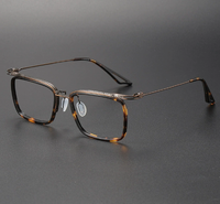 Monture optique rectangulaire unique de haute qualité pour homme, fabriquée à la main en acétate, lunettes rétro en gros pour la lecture