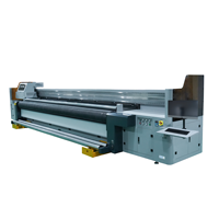 Peralatan Printer UV Hybrid Format Besar Industri 5.3m, Mesin Cetak UV Otomatis Roll dan Flat
