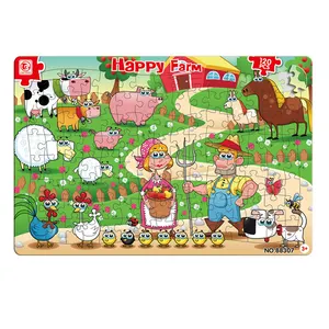 Happy Farm ตัวต่อจิ๊กซอว์28ชิ้น,ตัวต่อกระดาษสองชั้นสำหรับเด็กสินค้ามาใหม่ปี2022