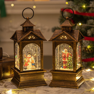 Lanternes à vent de Noël, boîtes à musique, veilleuses rétro, cadeaux, décorations de bureau, chandelier - Product Image 4