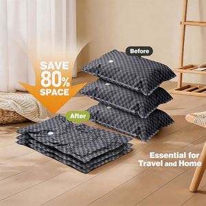 Bolsas de Almacenamiento al Vacío Reutilizables, Gruesas, de Tela Oxford, para Ropa, con Bomba Manual - Product Image 5