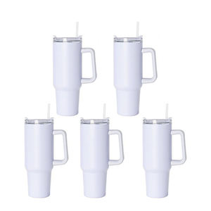 Vaso Térmico de Acero Inoxidable de 40 oz, Aislado al Vacío, Ecológico, para Sublimación, con Asa, Mantiene la Temperatura por 24 Horas, Envío Inmediato, Gran Venta - Product Image 5