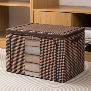 Faltbare Oxford Cloth Storage <span class=keywords><strong>Organizer</strong></span> Garderobe mit großer Kapazität Home Storage Organization mit Aufbewahrung sbox für Stahlrahmen kleidung - Product Image 3