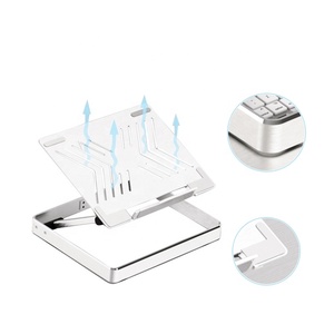 Desk Aluminium Alloy Standing Desk Creative Laptop Stand Mobile Bracket Holder With Storage Box For Notebook