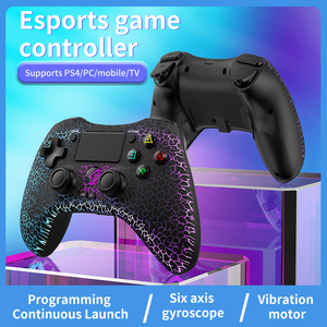 RALAN Led Transparent Body Analog <strong>PS4</strong> Blue-tooth <strong>Wired</strong> 2.4G <strong>Connection</strong> Gamepad Switch <strong>Controller</strong> - Product Image 4
