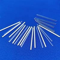 Barre de verre de silice fondue de précision, tige de quartz transparente pour pièces d'équipement optique