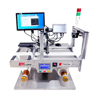 Machine de rembobinage de film haute vitesse avec système d'inspection visuelle par balayage linéaire