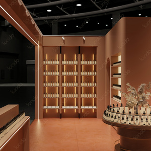 Diseño Interior de Tienda de Perfumes de Terracota de Lujo, Muebles Personalizados para Tienda de Fragancias, Expositor de Aromas - Product Image 4