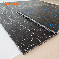 Fabricant chinois de revêtements de sol en caoutchouc antidérapants texturés pour salle de sport, tapis en caoutchouc de 100 cm * 100 cm pour centre d'entraînement en salle