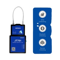 Cerradura Electrónica Inteligente GSM/GPRS 4G GPS JT701, Rastreo de Contenedores en Tiempo Real, Desbloqueo Remoto, Impermeable, para Camiones y Remolques, Aplicación Android