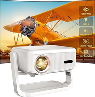 Proyector LCD de Última Generación Compatible con 4K, Mini Cine en Casa con WiFi 5G, Bluetooth y Trípode