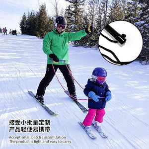 Cuerda de Seguridad para Niños Esquiadores, 30cm 40cm, Material PP Negro, Cuerda de Sujeción para Principiantes, Accesorio para Deportes de Invierno - Product Image 1